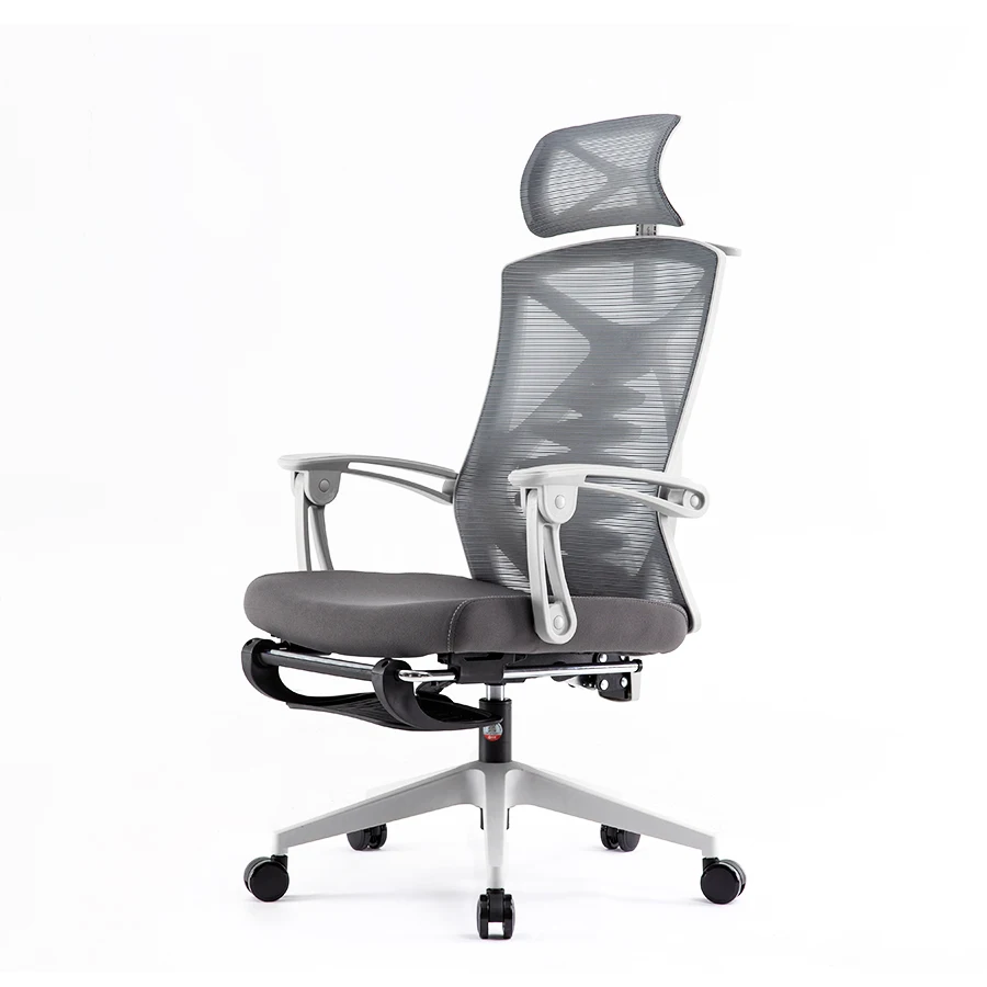 Free Sample Sihoo 2022 New Arrival Ergonomic mesh back office chairs 3D bionic keel lumbar support office chair with footrest