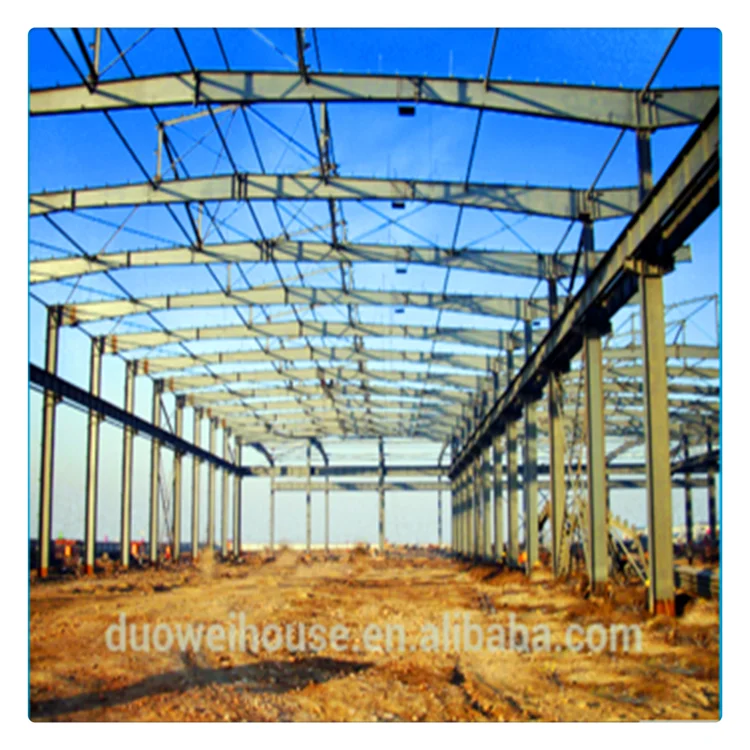 Light Metal Building Construction Gable Frame Prefabricated Industrial Steel Structure low cost warehouse factory design
