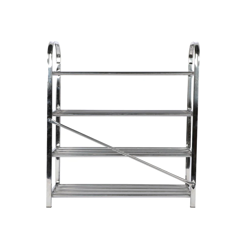 Factory Direct Sales Boutique Commercial Stainless Steel Easy to Install Shoe Racks Shelf for Shops