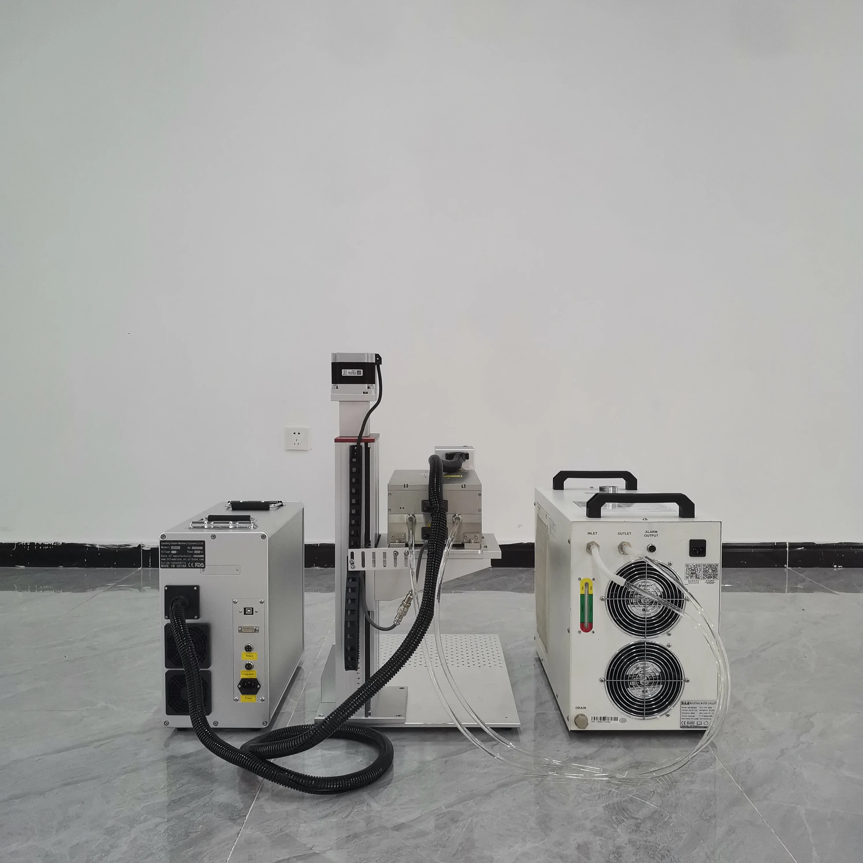 Split type portable UV laser marking machine for jewelry 10W glass pulse 2D laser marking machine