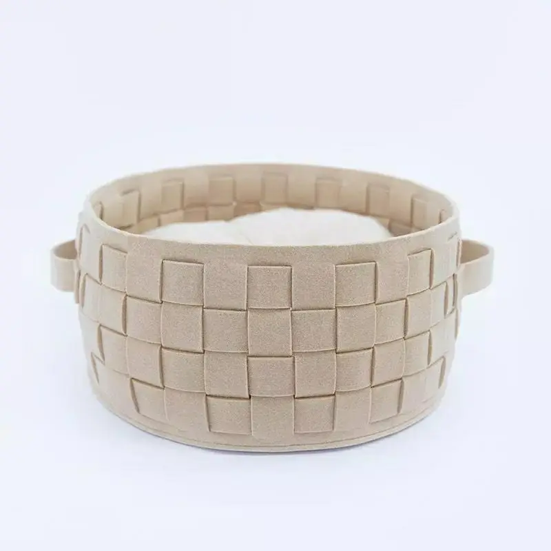 Customized Cat Bed Basket Nest Round Cotton Rope Woven Warm Indoor Pet Sleeping Bed House