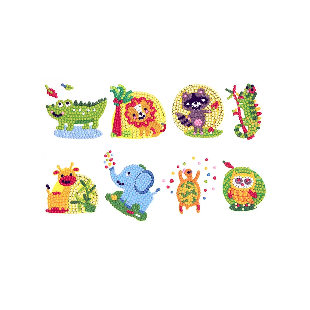 
New Product Ideas 2021 Forest Animals Diamond Painting Stickers Decorative Paintings Good-looking Stickers 