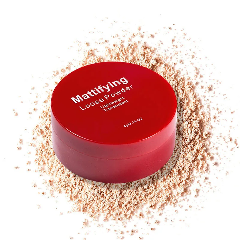 Private Label Weightles Waterproof Mineral Matte Finish Loose Setting Powder Cruelty Free For Oily Skin