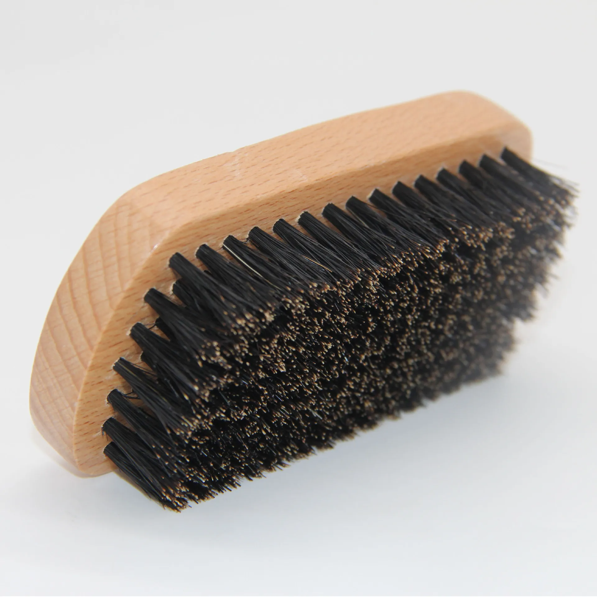 Personal custom made 100% beech brush Boar bristle brush beard massage brush for men