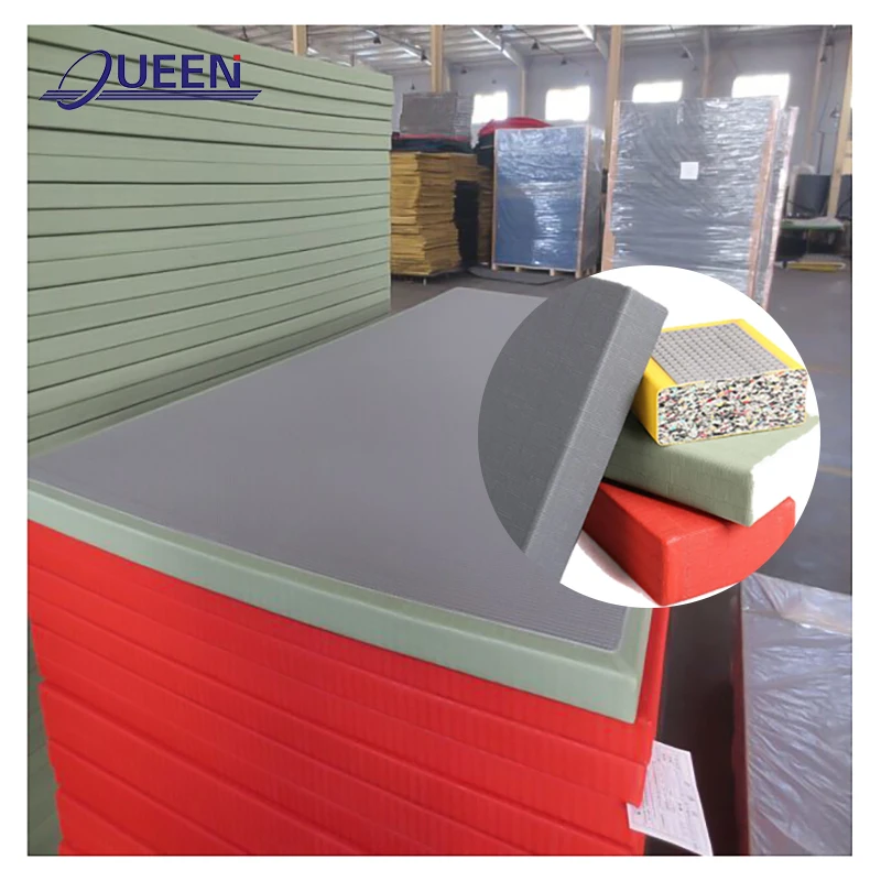 LINYIQUEEN Sample of Tatami Judo Mat IJF Approved With PU Sponge Anti-slip Back
