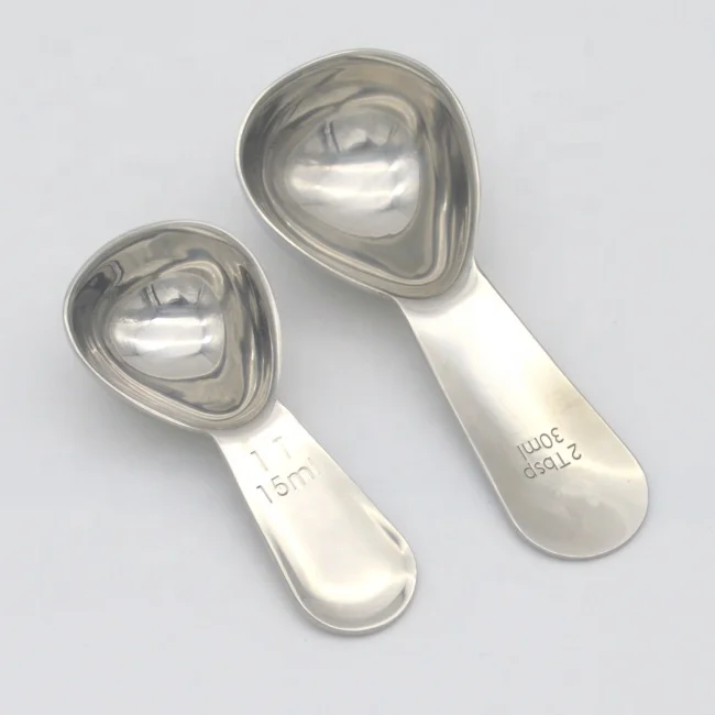 1T 15ML 2T 30ML Stainless Steel Measuring Spoon Coffee Scoop