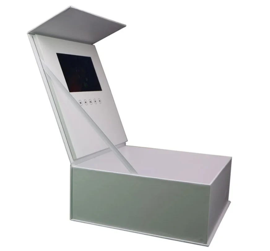 Upload Your Video Auto-Play Flower Box Set With 7 inch Lcd Screen Packaging Box
