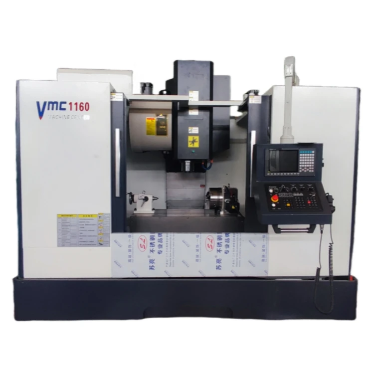 Automatic Vertical Metal Machine Center VMC 4 Axis Cnc Milling Machine With Chip Removal