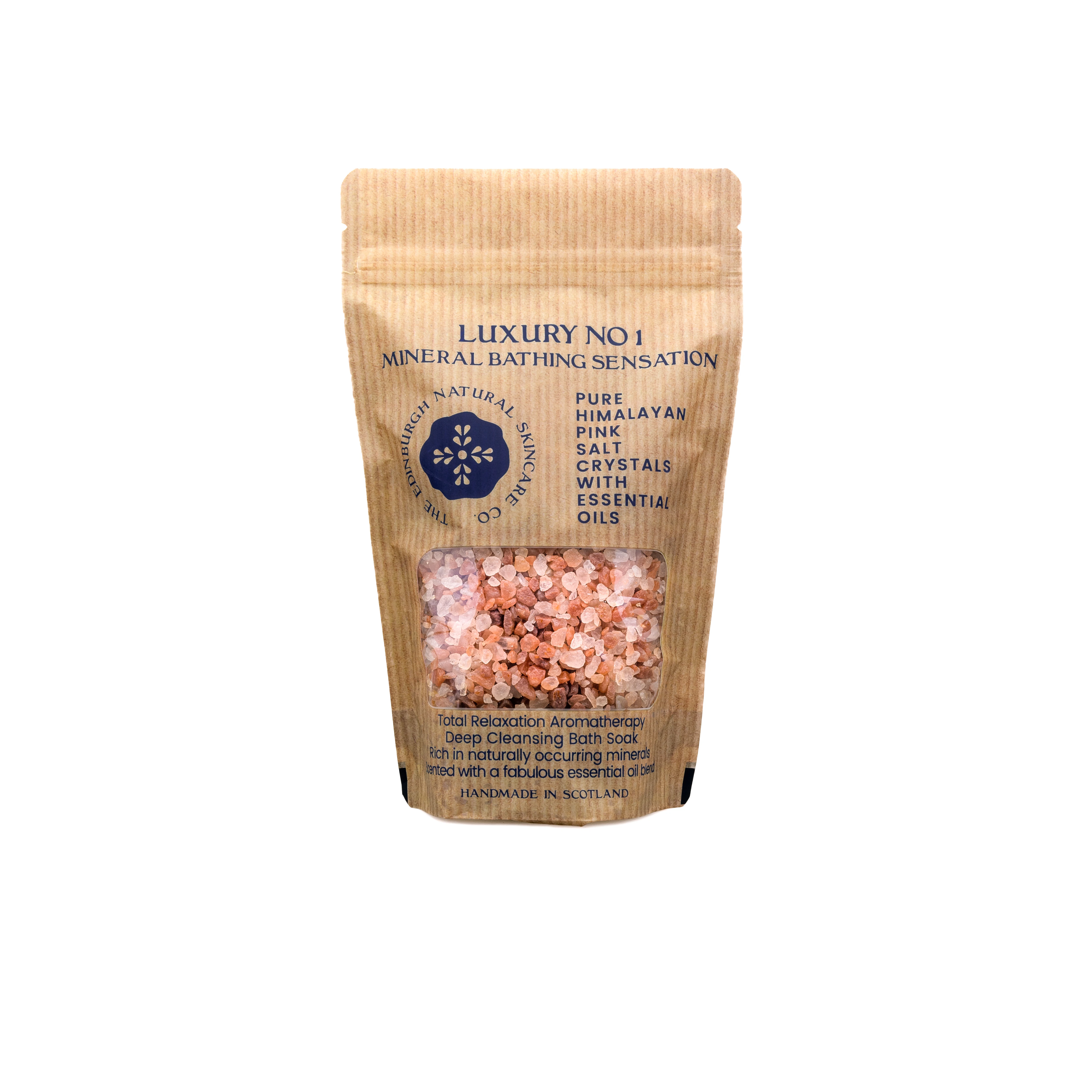Luxury No 1 Himalayan Pink Salt Bath Salts - 100% Natural Handmade in Scotland - The Edinburgh Natural Skincare Co.