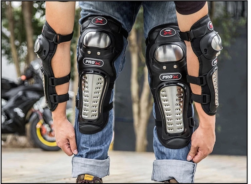 Motorcycle gear covers knees and elbows Motorcycle protection Stainless steel elbow guard