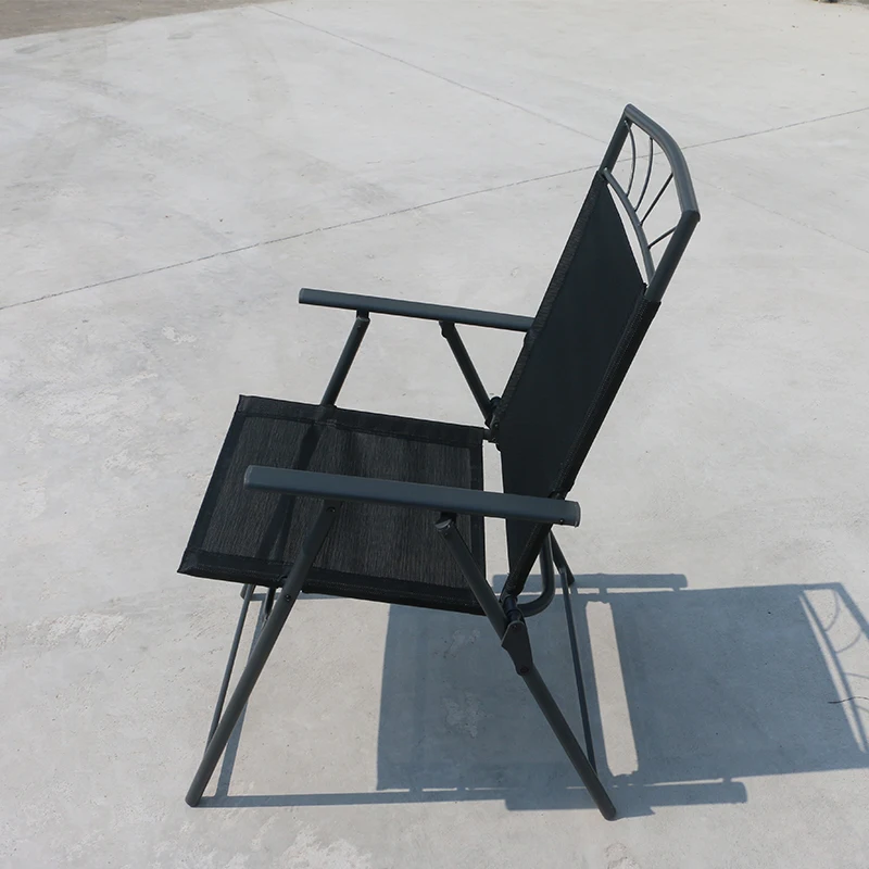 
Double Hinged Fabric Metal Folding Chair for Dining 