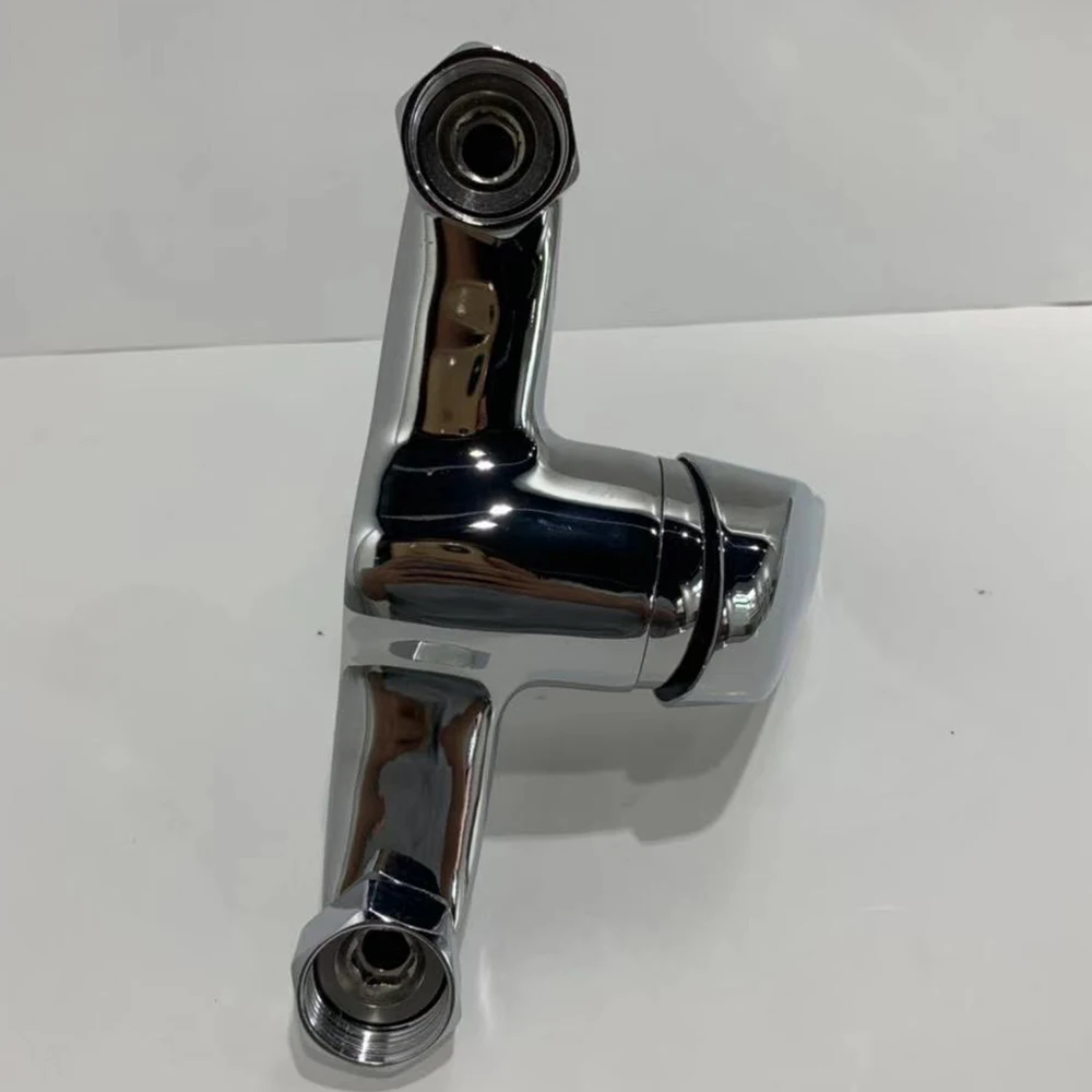 Cheap Hot and Cold Water Single Handle Bath Faucet Zinc Bathtub Shower Mixer Tap Faucet Brass Bathroom Chrome Modern Polished