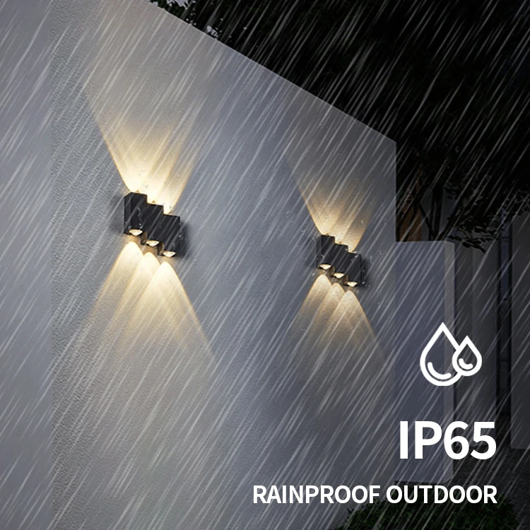 Hot Sales Wall Mounted Up And Down Wall Light 4w 6w 8w Waterproof Porch Outdoor Sconce Stairs LED Wall Lamp