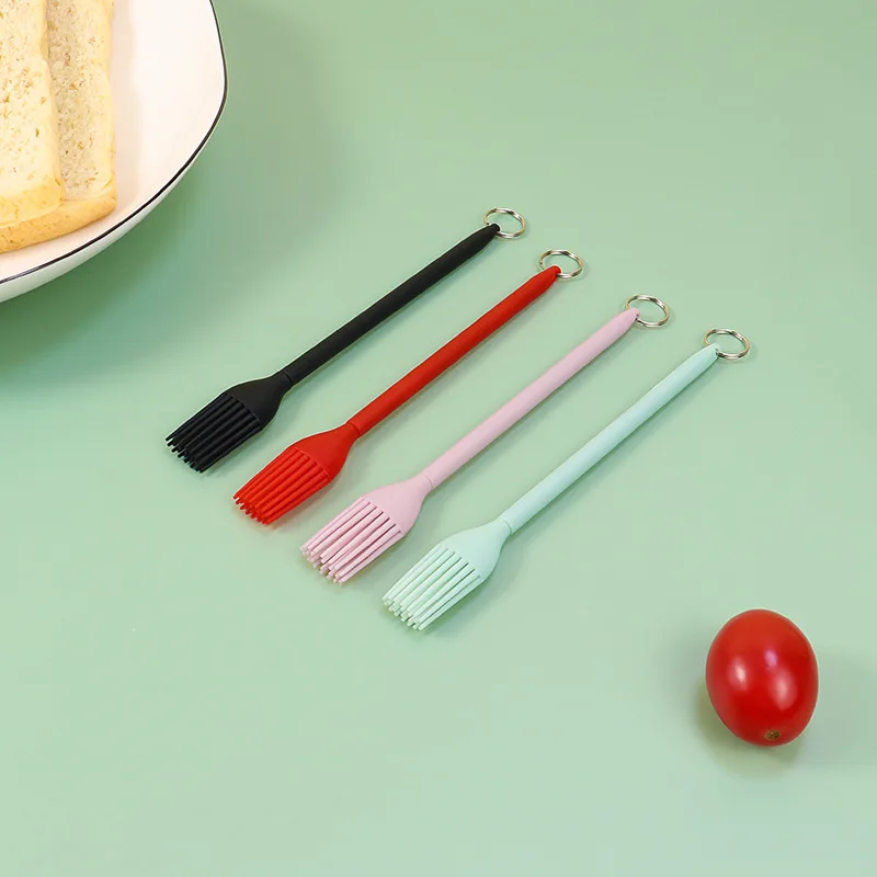 Besafe Portable Mini Silicone Telescopic Spatula Scooping Spoon Oil brush Set for for Kitchen Cooking Cosmetic Jars