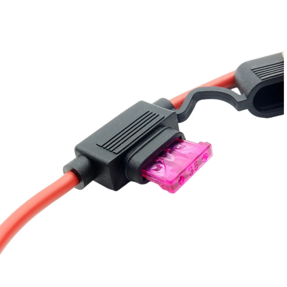 Electric Vehicle Battery Charging Cable 3A Automotive Fuse Holder Wire Harness