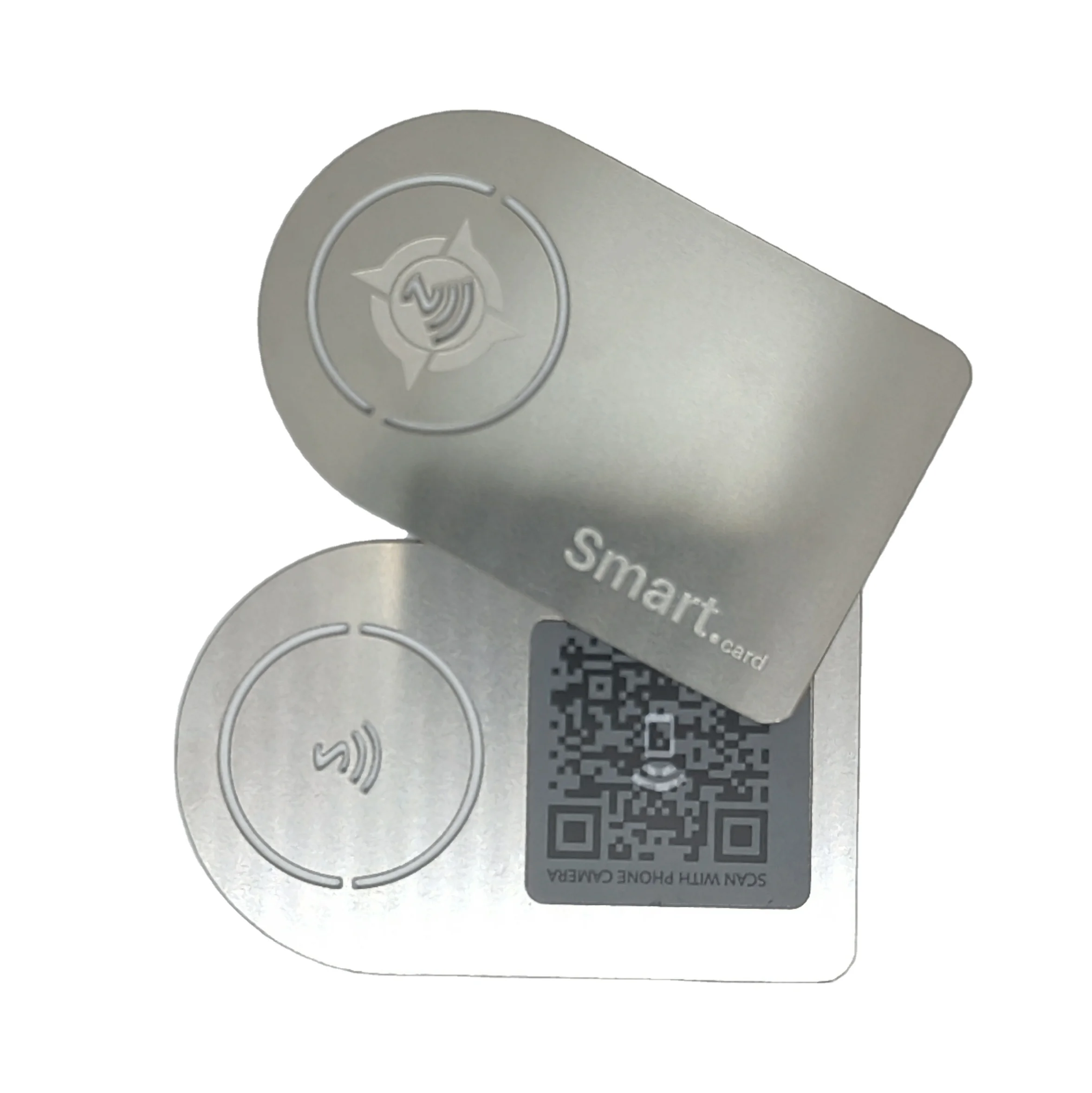 High quality 13.56 mhz metal nfc customized business cards