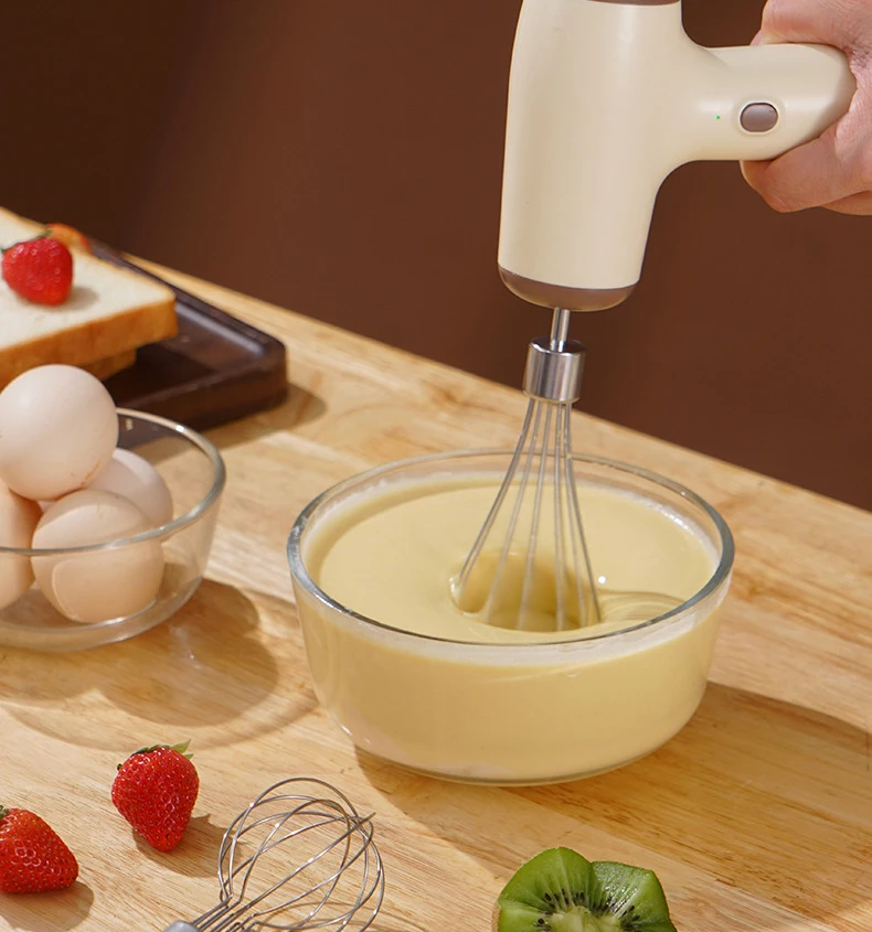 5 speeds  portable fast automatic cordless wireless egg cake cream beater electric mixer blender battery Rechargeable
