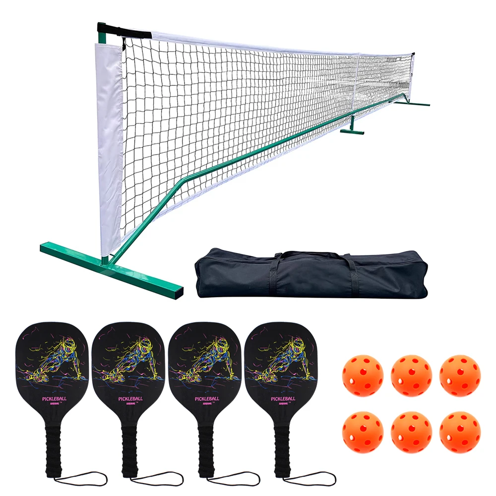 Aoqiang Custom LOGO Professional Pickleball Paddle Practice Net Pickleball Padel Portable Net