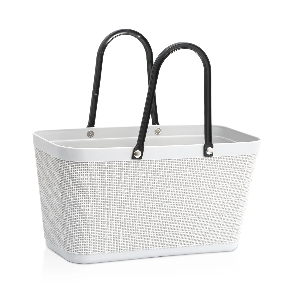 
Wholesale modern colorful plastic picnic storage basket with handle 