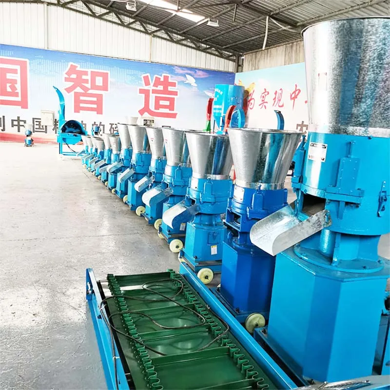 CE Small farm electric motor pto drive alfalfa cube pelletizer pelletizing mixer grinder machine animal pellet production line
