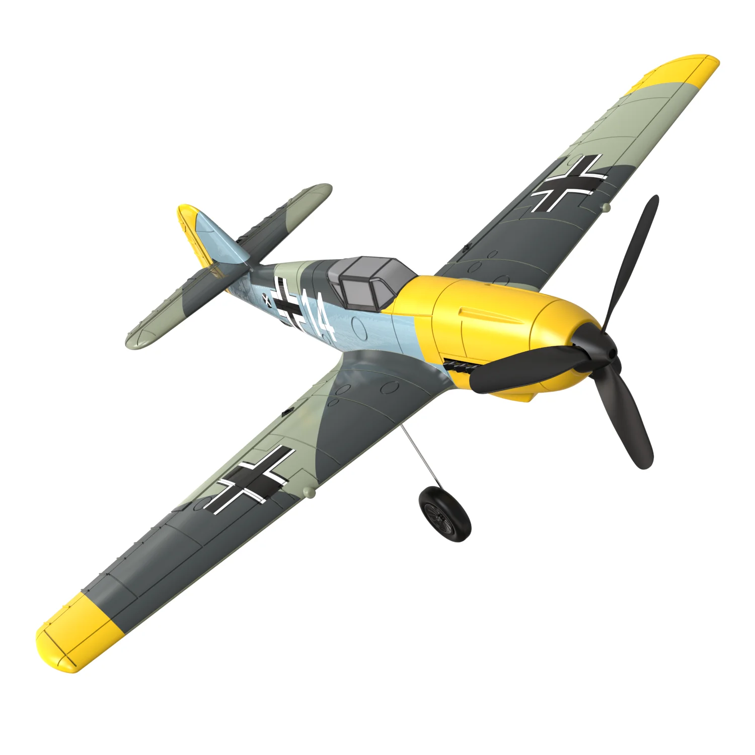 Volantex 400mm 4CH Electronic Remote Control Airplane BF 109 RC Warbird for Beginners