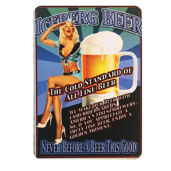 retro vintage bar craft beer tin metal signs new wall decoration in beer bar