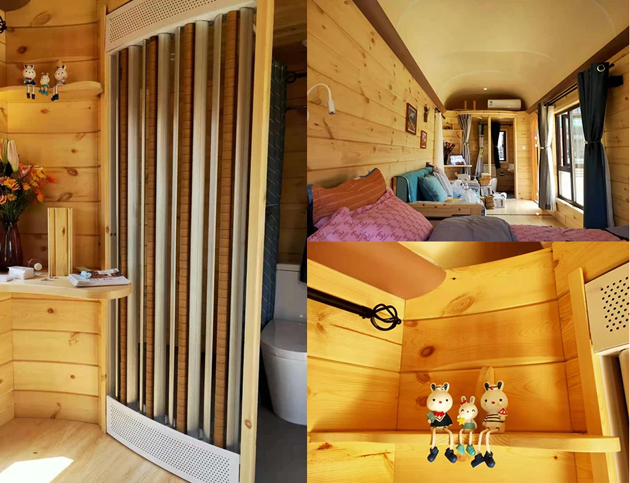 10 SQM Contemporary Casas Cabins Camping Prefabricated House For Retirement