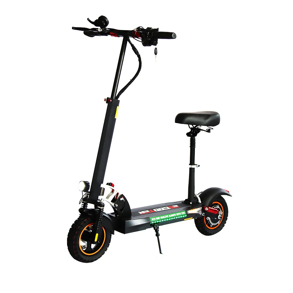 EU USA Warehouse 800w 48v 10 Inch Off road Electric Scooter LCD Display Fast Speed Electric Scooter with Seat