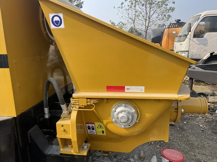 Used Concrete Pump Trailer Pump 85 cbm HBT8018 Diesel Engine Stationary Pump Price