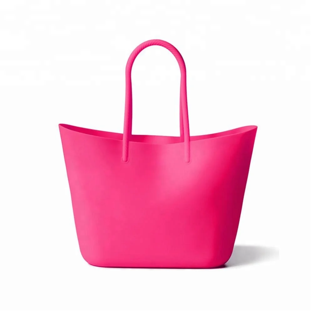 Waterproof Silicone Ladys Tote Beach Hand Bags Shopping Bag Fashion Ladies Silicone Handbags