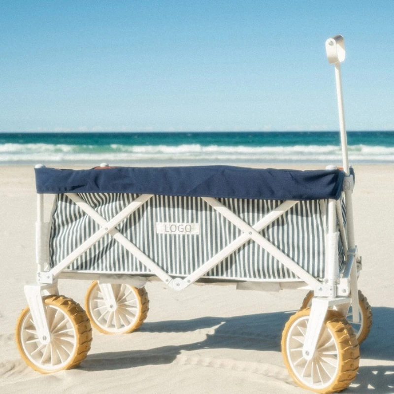 Beach Carts with Big Wheels for Sand Heavy Duty Wagons  Hand  Folding  Fishing Cart Trolleys