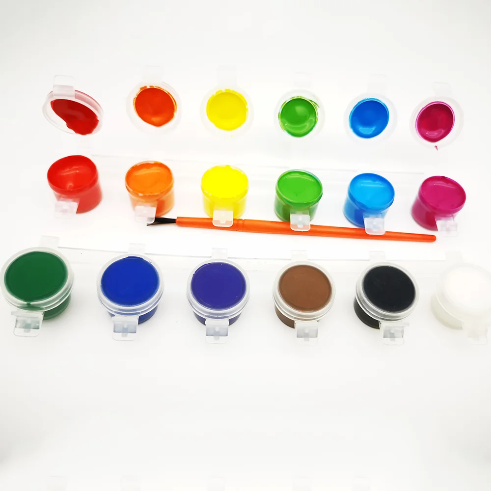 Factory Direct Sale 12 Washable Poster Paint Finger Paint for Kids