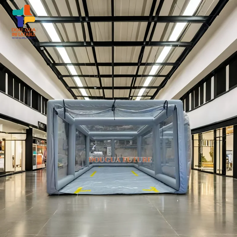 Outdoor Transparent Pvc Inflatable Car Cover Portable Car Shield Bubble Tent Inflatable Garage For Car Cover And Storage