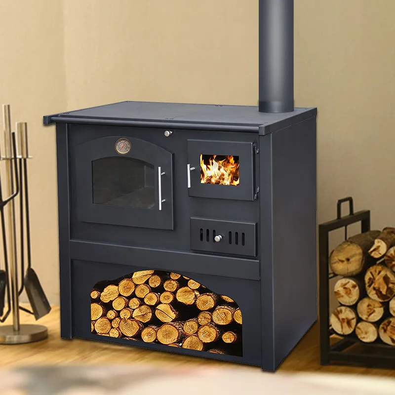 High quality heating wood burning stove with oven firewood stove