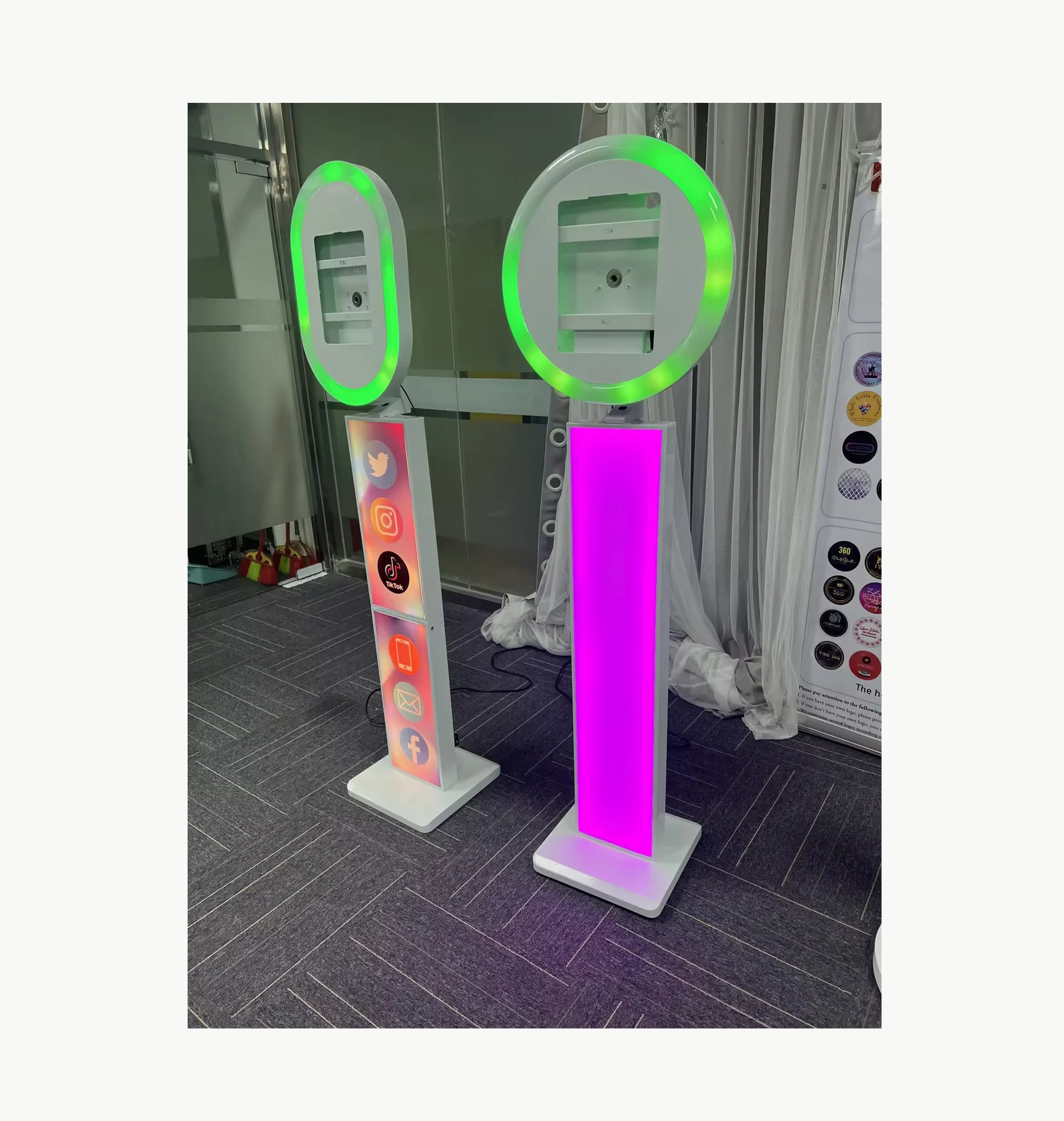 12 9 iPad Mini Photo Booth с 360 площадкой для спиннера деловых и вечеринок торговых автоматов