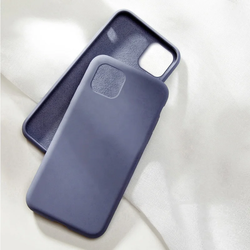 Hot selling rubber silicone phone case for iphone 13 Pro 12 11 XSmax shockproof with logo liquid silicon phone cases