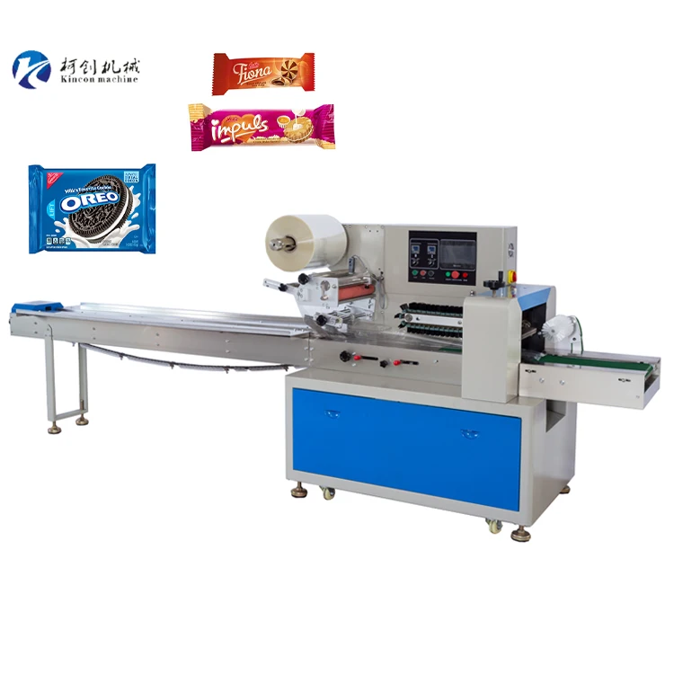 
Biscuit packaging machine cookies packaging equipment automatic feeding packaging machine 