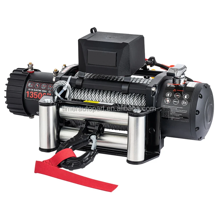 Heavy Duty 4X4 Overland Suv Car Truck Utes Offroad 12 Volt Electric Winch Field Rescue Winch Worm Gear With Remote Controller