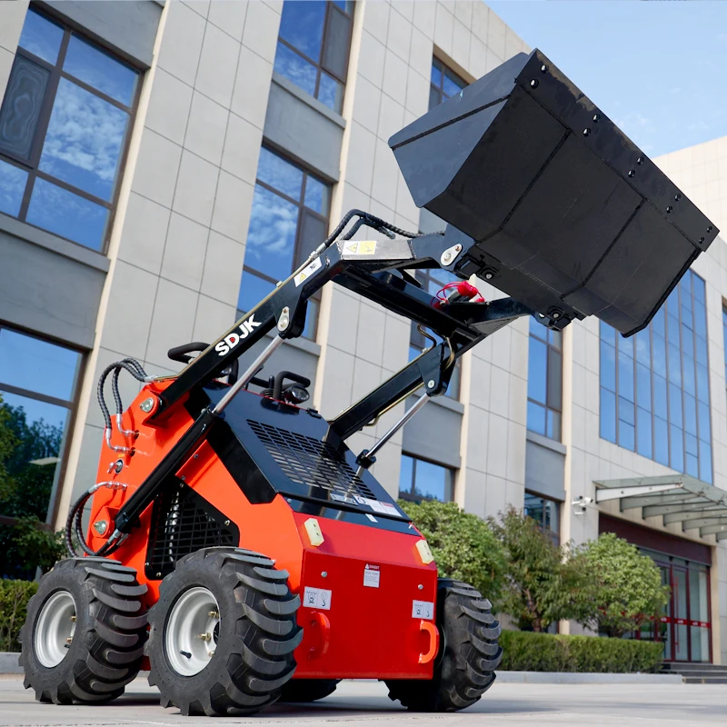 Free Shipping EPA Agricultural Wheel Skid Steer Loader 500kg Small mini Skid steer loader mini loader for sale