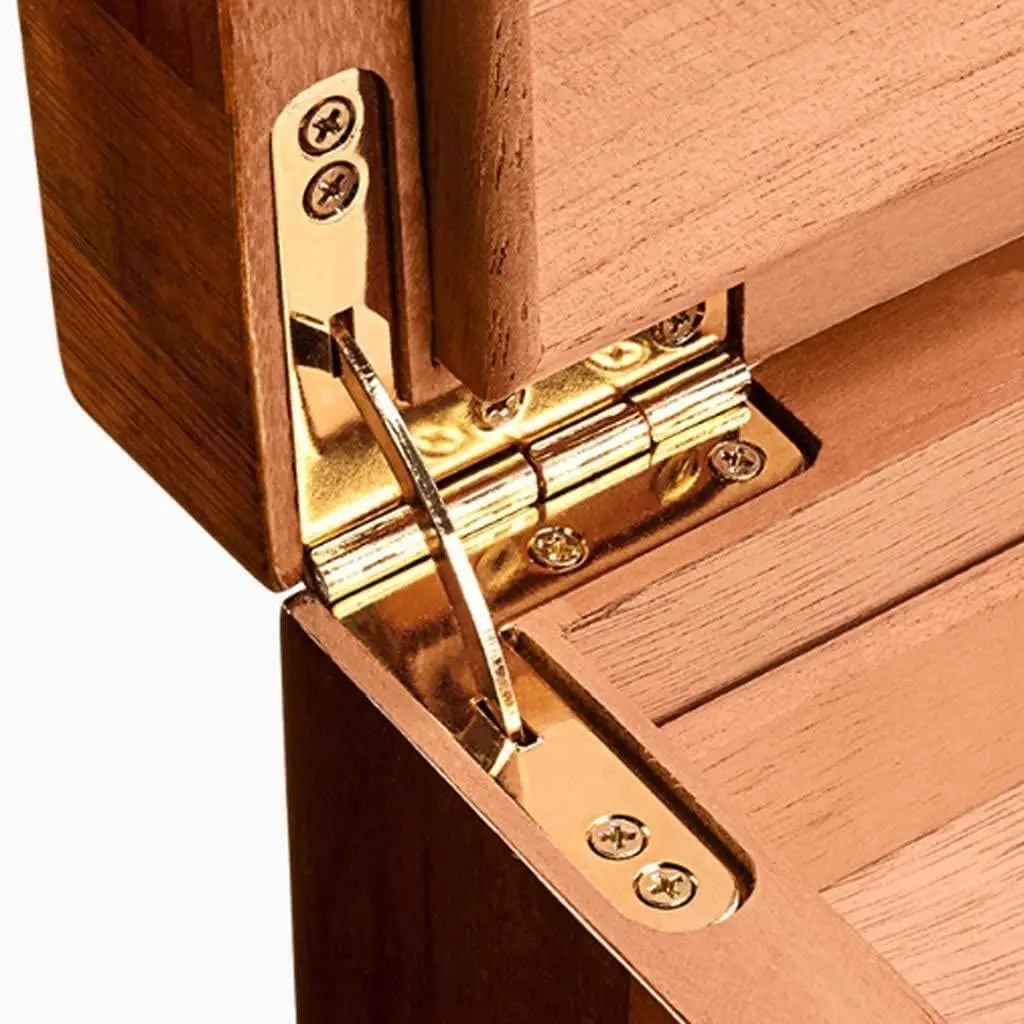 Hot-selling moisturizing case cedar wood cigar humidor box cabinet with hygrometer humidifier decorative box