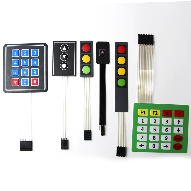 Супер большой ключ 1*4/3*4/4*4/4*5 матричный микрокомпьютер с одним чипом внешняя Расширительная мембранная клавиатура