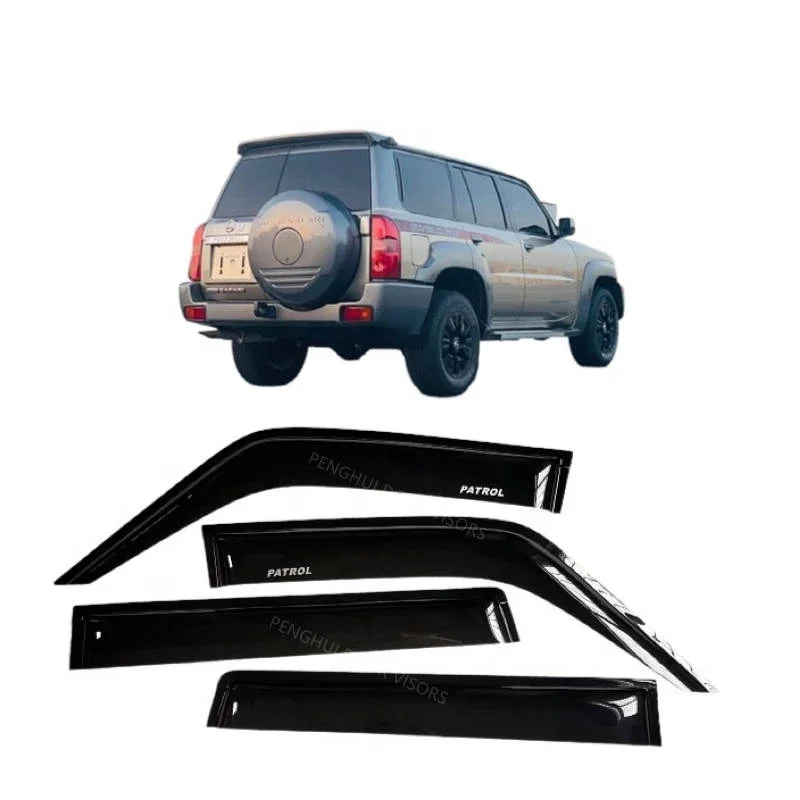 Factory Price Door Wind Window Visors Rain Protection Shades Safari For Nissan Y61 Patrol 1996-2000