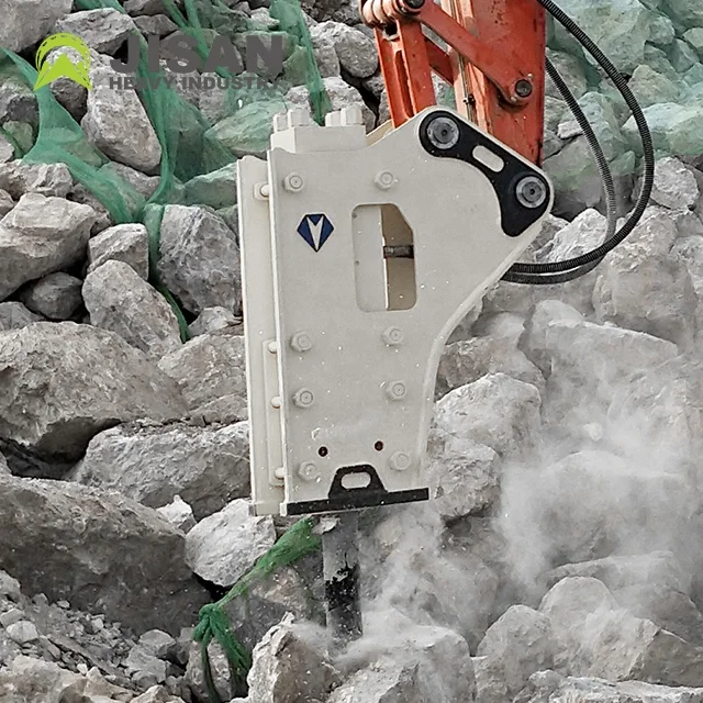 Гидравлический молоток крушитель экскаватор рок геологический