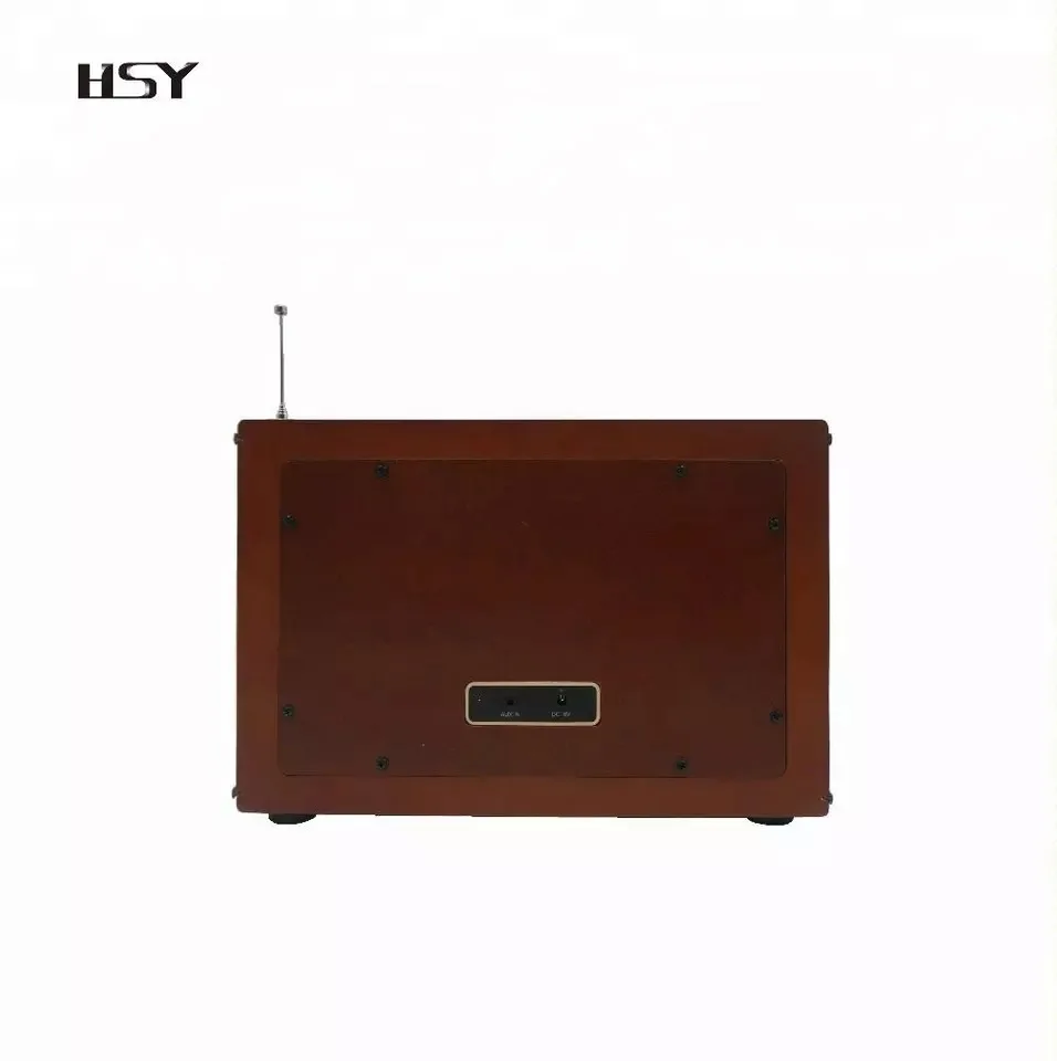 FM DAB-радио с деревянным корпусом, винтажный динамик для дома