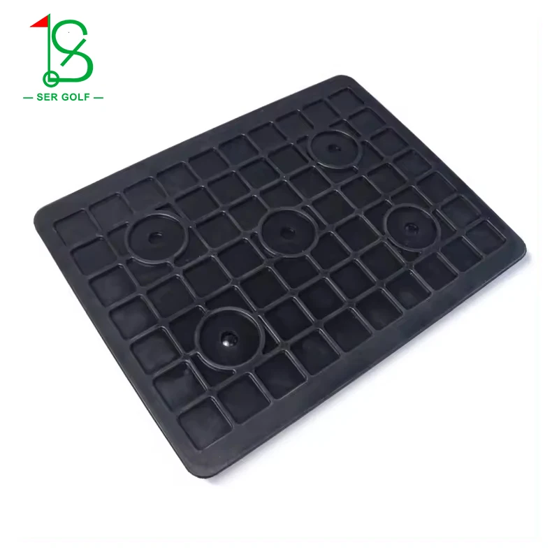 High Quality Golf Swing Mat Dual Turf Golf Hitting Mat Potable Mini 2 IN 1 Golf Practice Mat