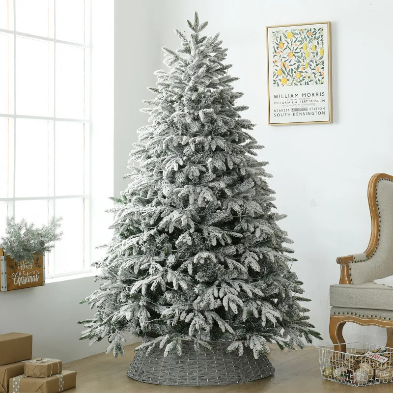 Christmas Decoration 90CM-400CM Flocked Snow Flocked Artificial Christmas Tree For Decoration FW-024689