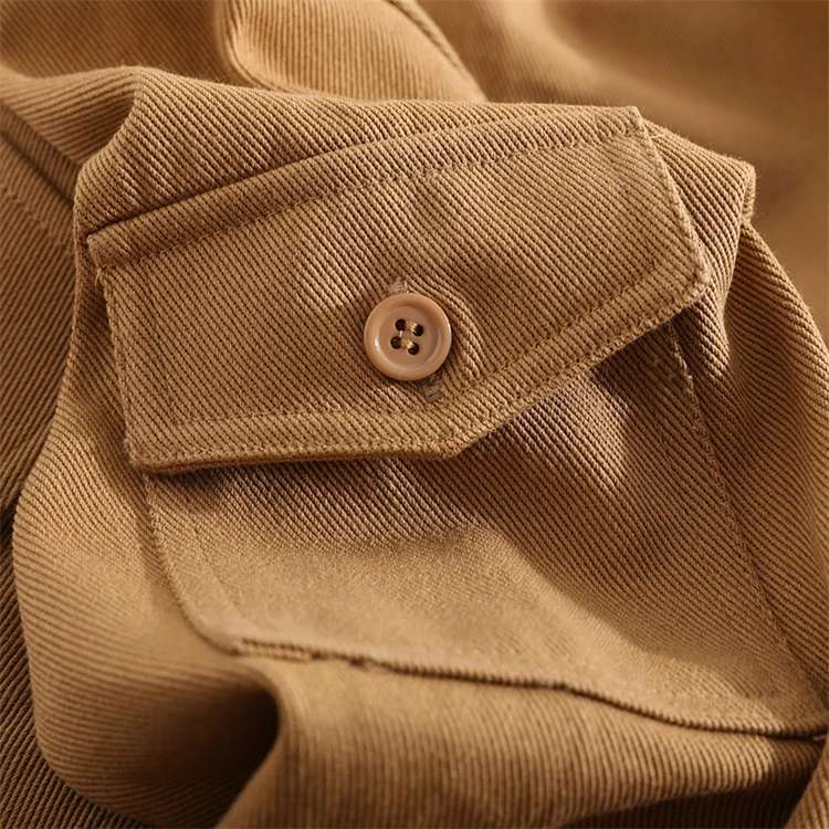 Shaoxing Wholesale 7*7 Twill Fabric 100% Cotton Solid Dyed Fabric For Pants Jacket