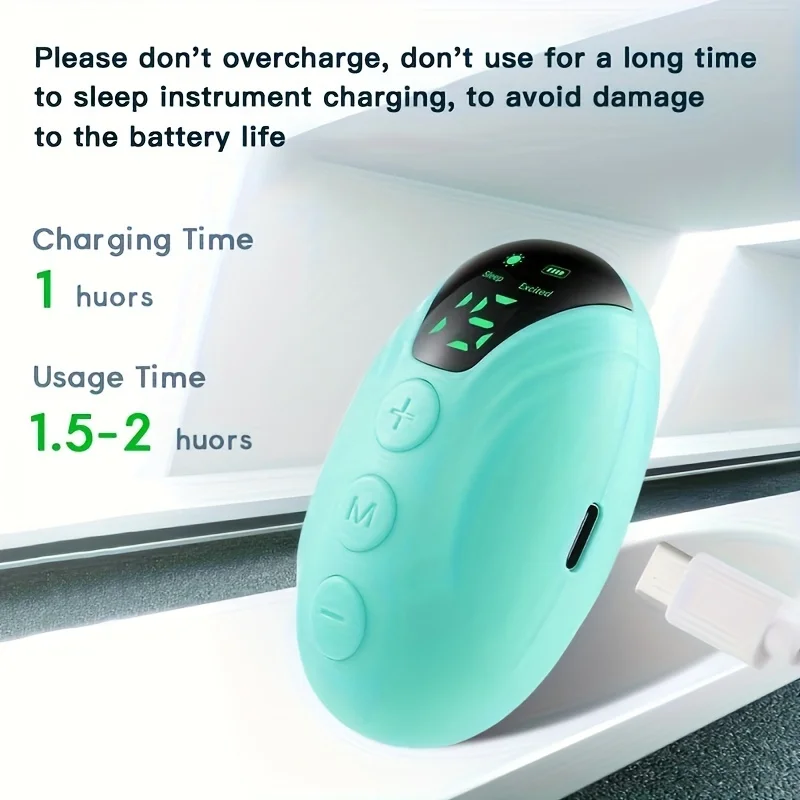 Handheld Pulse Sleep Instrument Intelligent Relief Insomnia Micro-current Massager Mini Size