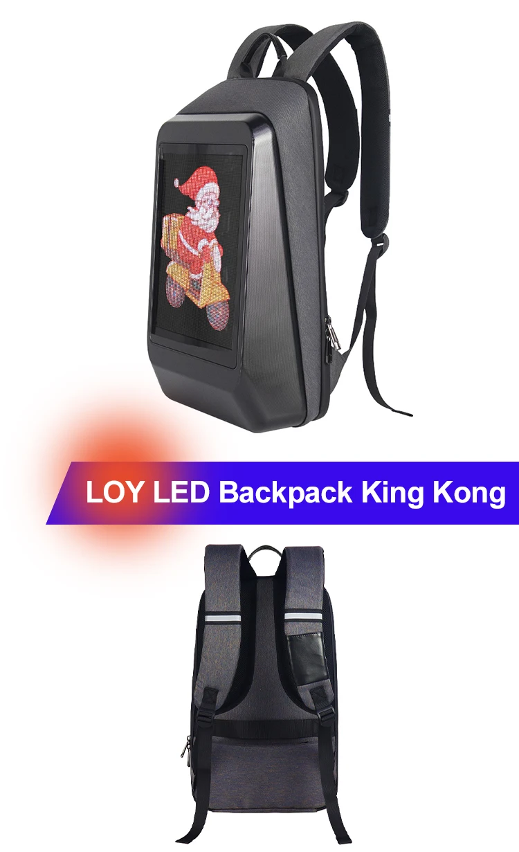 led advertising book bag