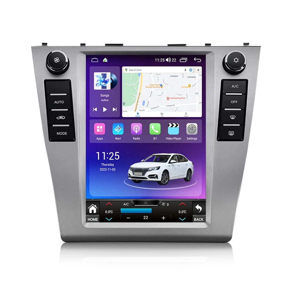 MEKEDE Vertical Tesla Style Touch Screen Car Radio Player 9.7 inch Support Car-play Micro DSP for Toyota Camry 2008-2012